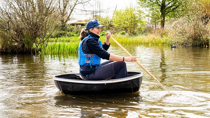 Even trickier is the ancient coracle - can you master it?