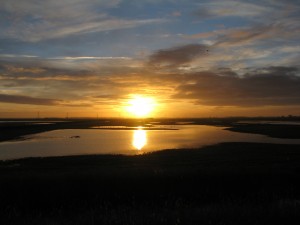 Sunrise over Bank Farm