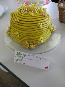 Chocolate honey beehive cake