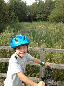 Leon on bike