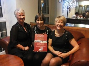 Mel Williams, Pam Styles and Eleanor Keatley at the 2013 Carmarthenshire Tourism Awards.