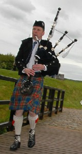 The Solway Piper plays every hour from 11 am.