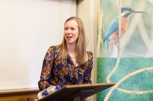 WWT Head of Conservation Policy Carrie Hume speaking at Westminster
