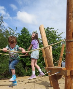 Playscape climbing frame