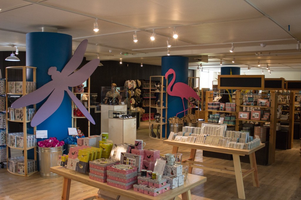 The New Slimbridge Centre Shop ready for the opening.