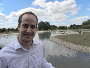 Rob Shore's head...of wetland conservation!