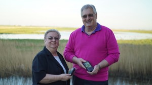 Ann & Chris Beer with bat detectors
