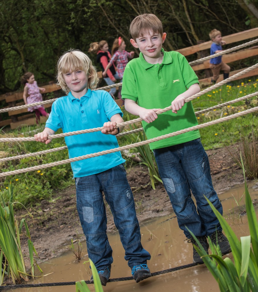 Brothers Toby and Archie McKelvey were amongst the first children to discover the Secret Swamp at Castle Espie when it opened on Saturday 30th May 2015.