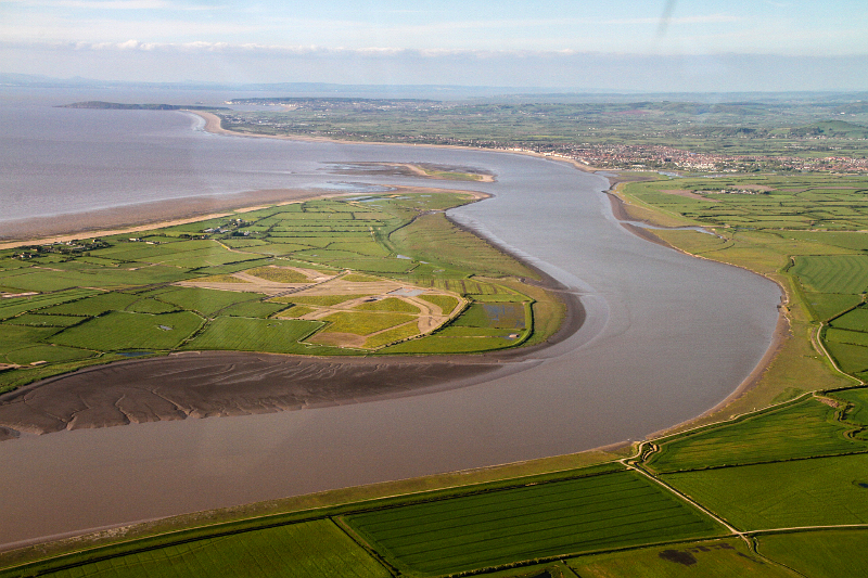 Rising sea levels are encroaching on low lying farmland (c) Sacha Dench WWT 