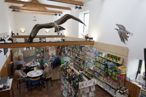 Caerlaverock's shop and café, it'll be the place to hang out with Chris, Michaela and Martin.