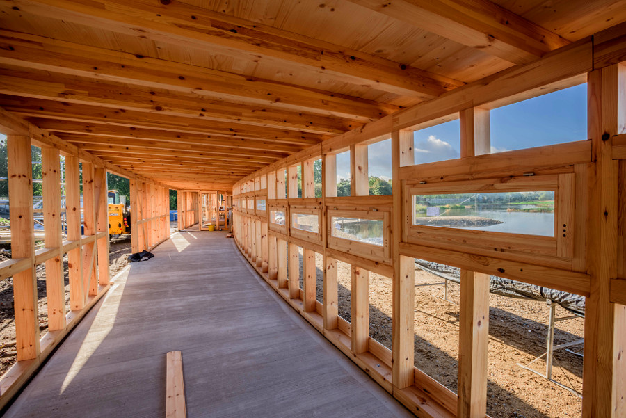 The interior during contruction (c) Vince Ellis