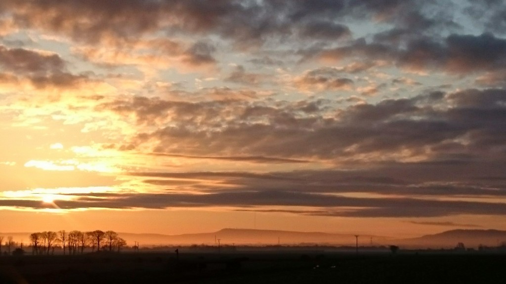 Sunrise over the mosslands