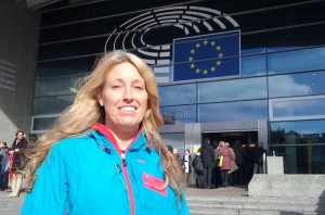 Sacha arrives in Brussels to meet MEPs
