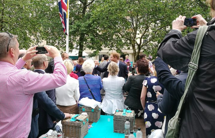 Prince Harry chats with WWT supporters