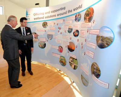 HRH finds out about WWT's work in 70 countries in 70 years