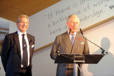 HRH and WWT Chief Exec Martin Spray 