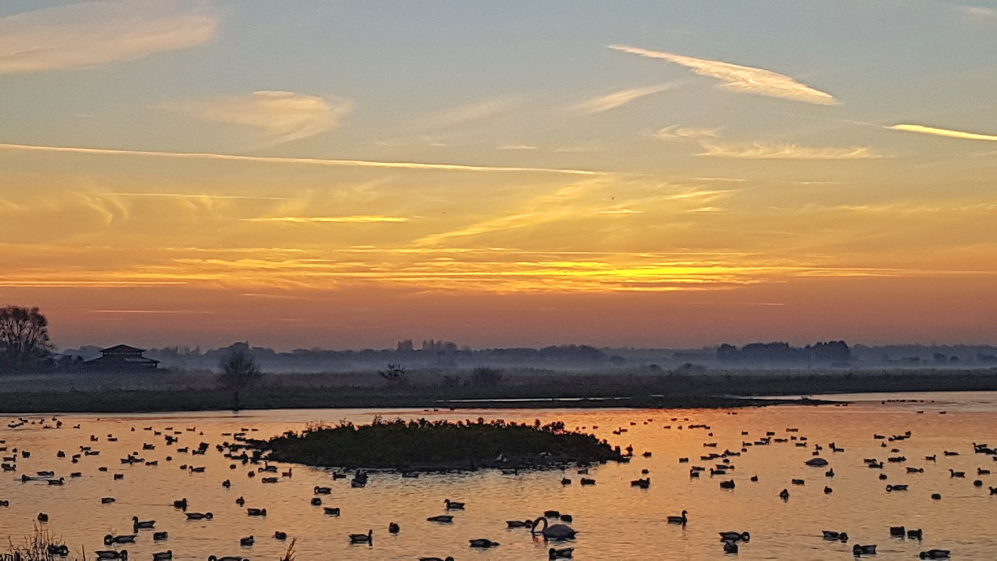 Sunset on the Mere