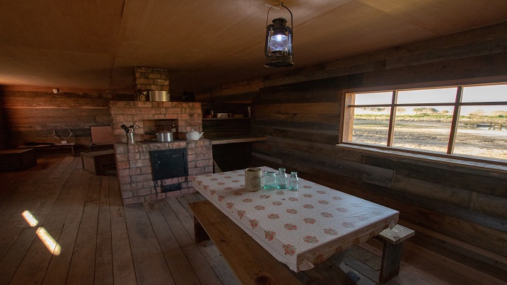 Inside the Arctic research hut