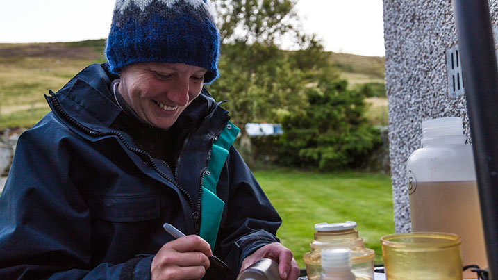 Studying soil samples - WWT Science