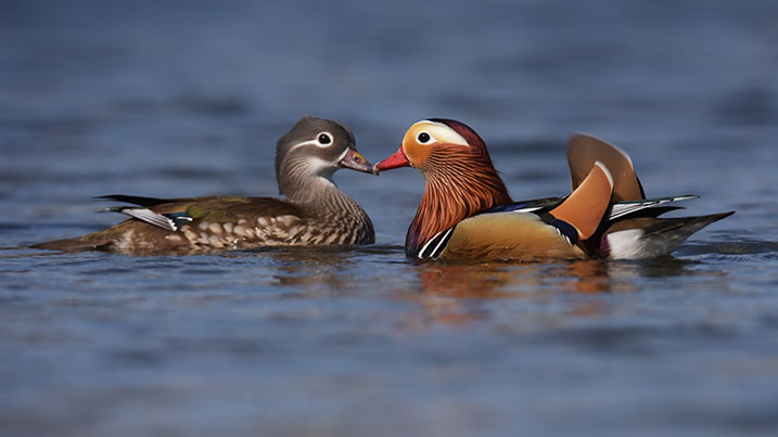 Mandarin – female (left) and male (right)