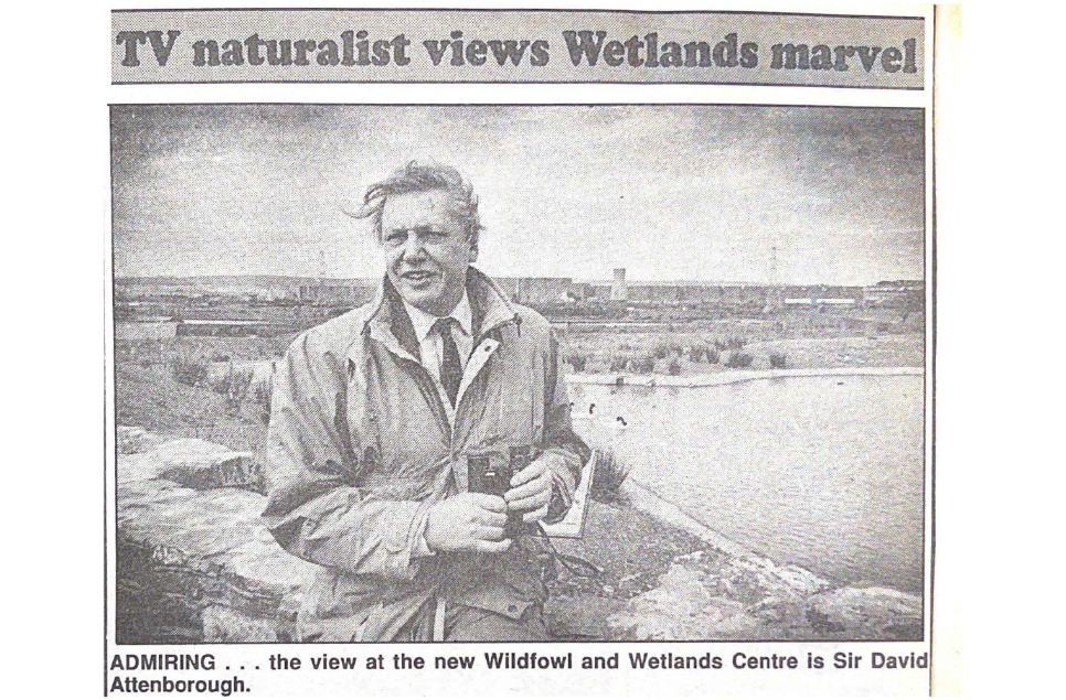 Sir David Attenborough at Llanelli