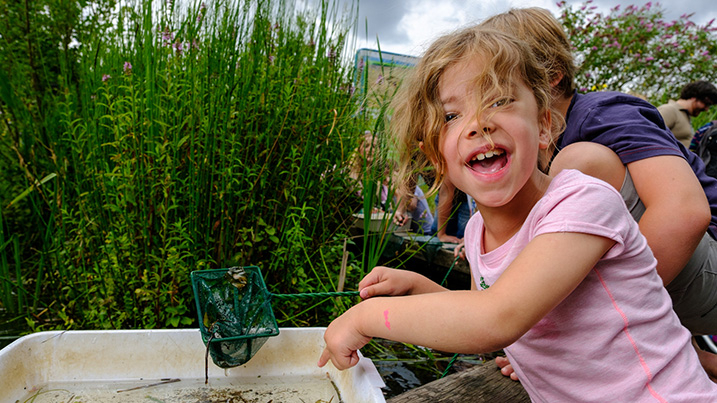 Children pond dipping