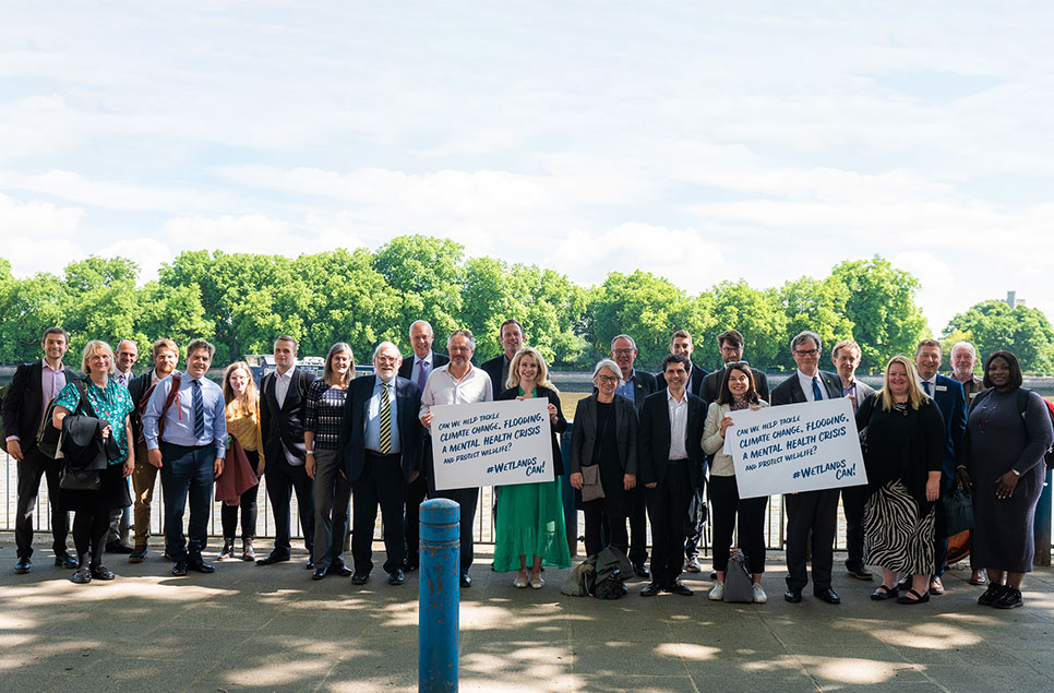 MPs and peers visit tranquil urban wetlands of WWT London Wetland Centre to hear about the wellbeing benefits