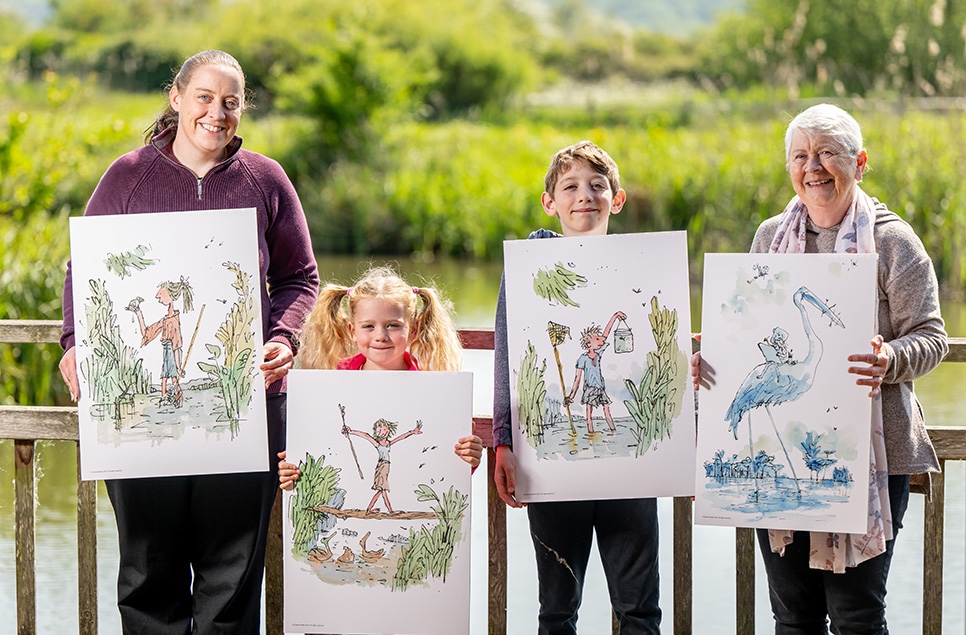 Quentin Blake art draws people to WWT Arundel 