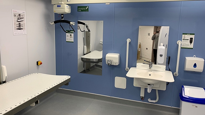 Changing places toilet at WWT Arundel