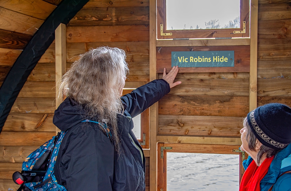 Visitor donation supports opening of new wildlife hide