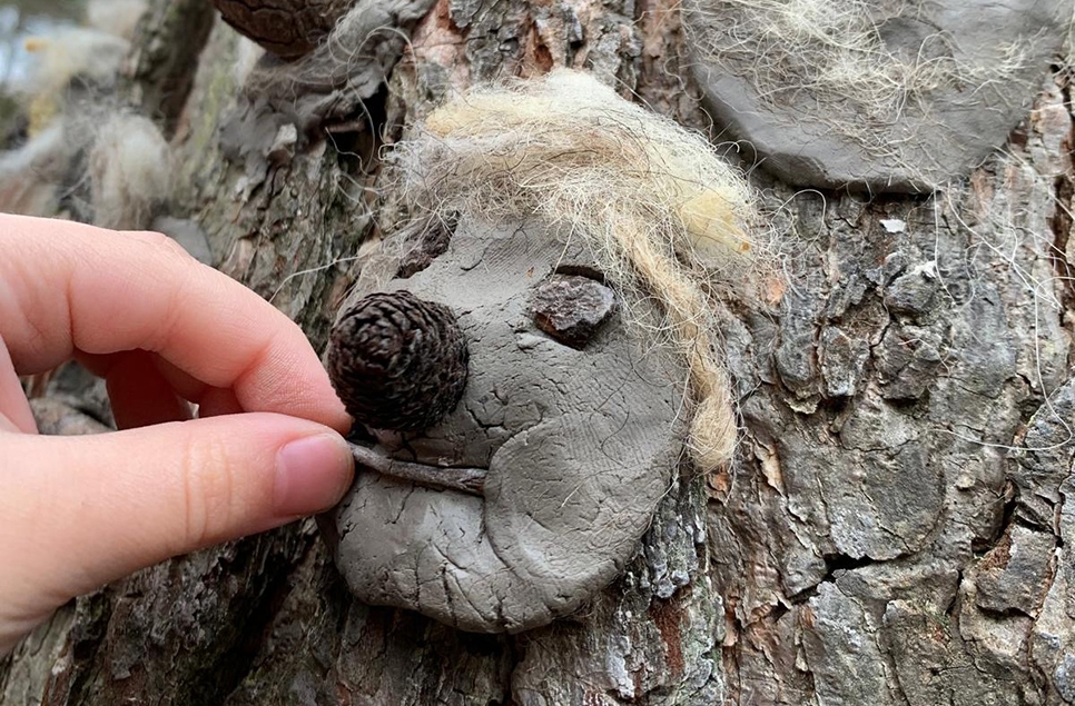 View: Clay face sculpting and seed bombs