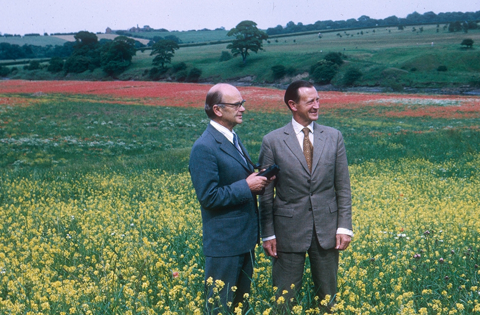 Sir Peter Scott and Sir James Steel Top Meadow 1970s 966x635.jpg