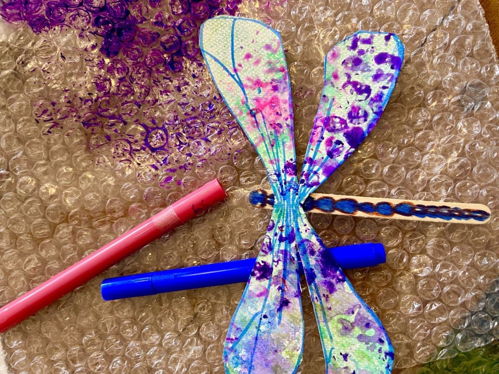 Paint & Print Dragonfly Art Workshop