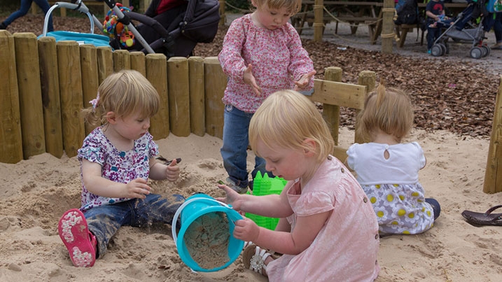 Children playing in a sand pit