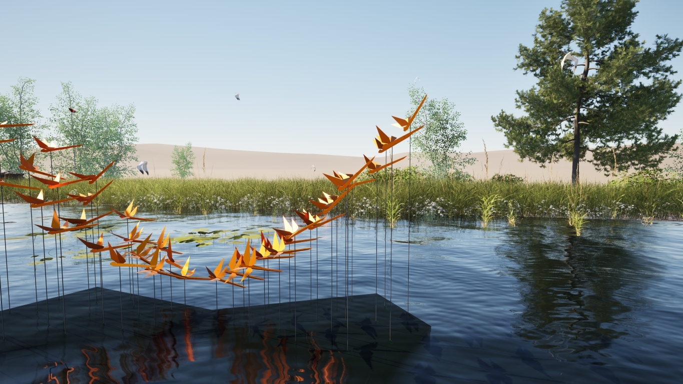 New art installation brings the superpowers of dragonflies to WWT London