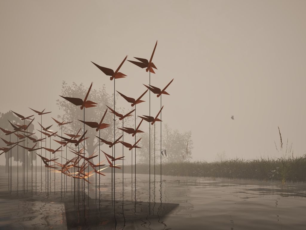 New art installation celebrates the superpowers of dragonflies at WWT Llanelli