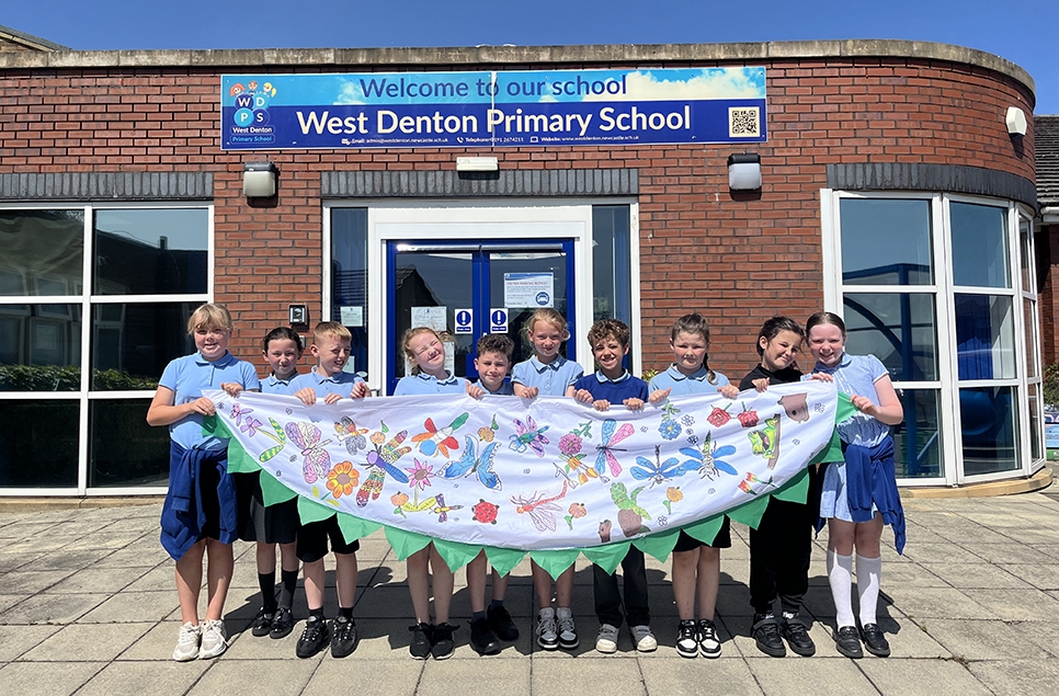 Schools Get Creative Designing Flags for New WWT Dragonfly Festival