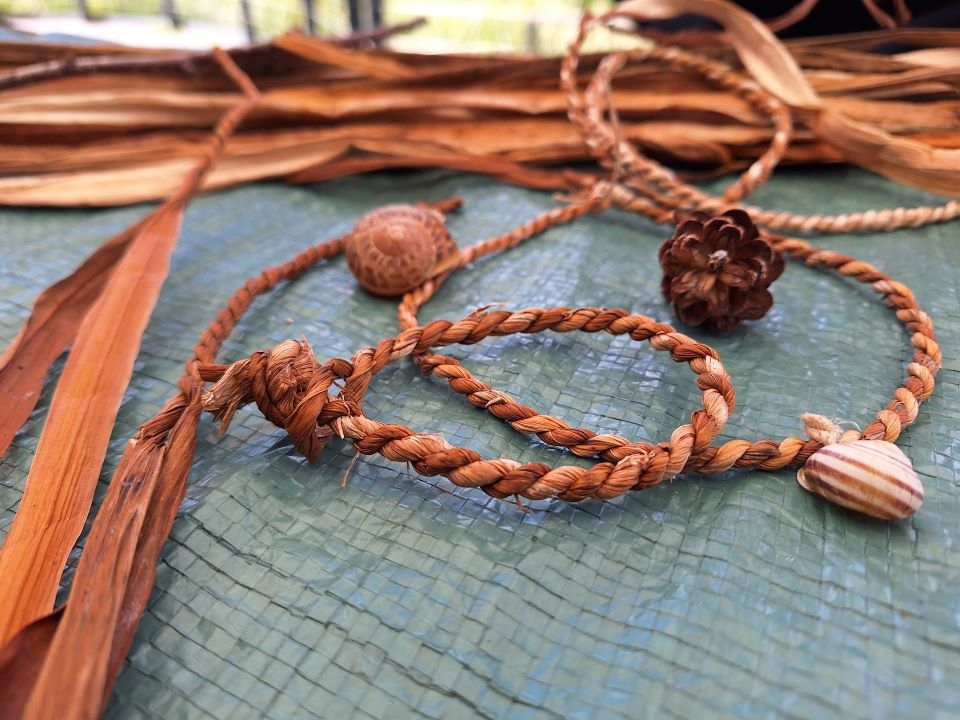 View: Wetland Wellbeing Workshop - Cordage and Bead Making