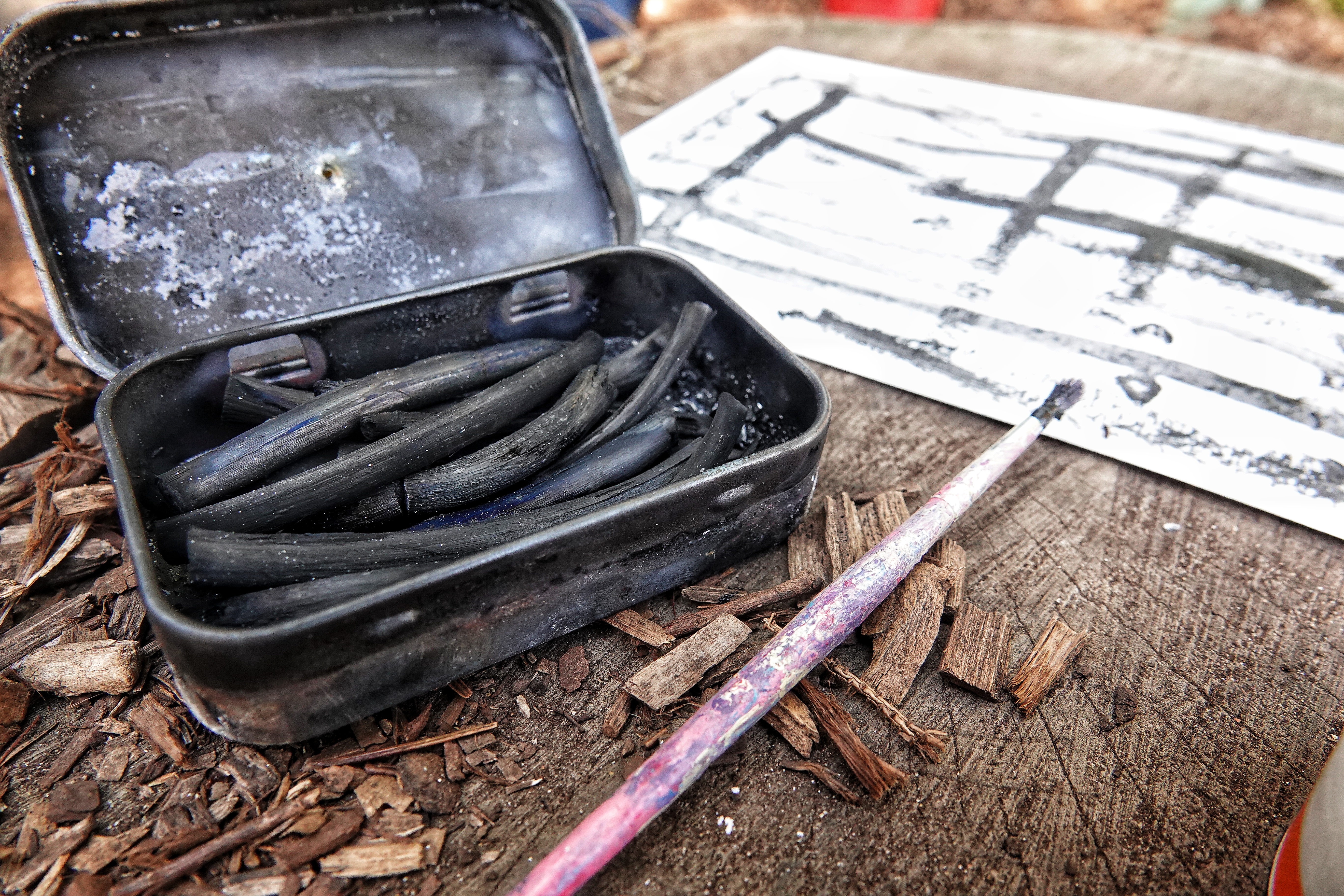 View: Wetland Wellbeing Workshop - Charcoal Making