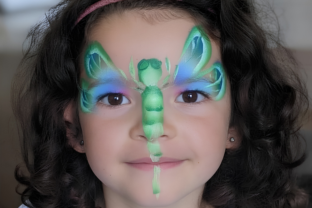 Dragonfly Face Painting