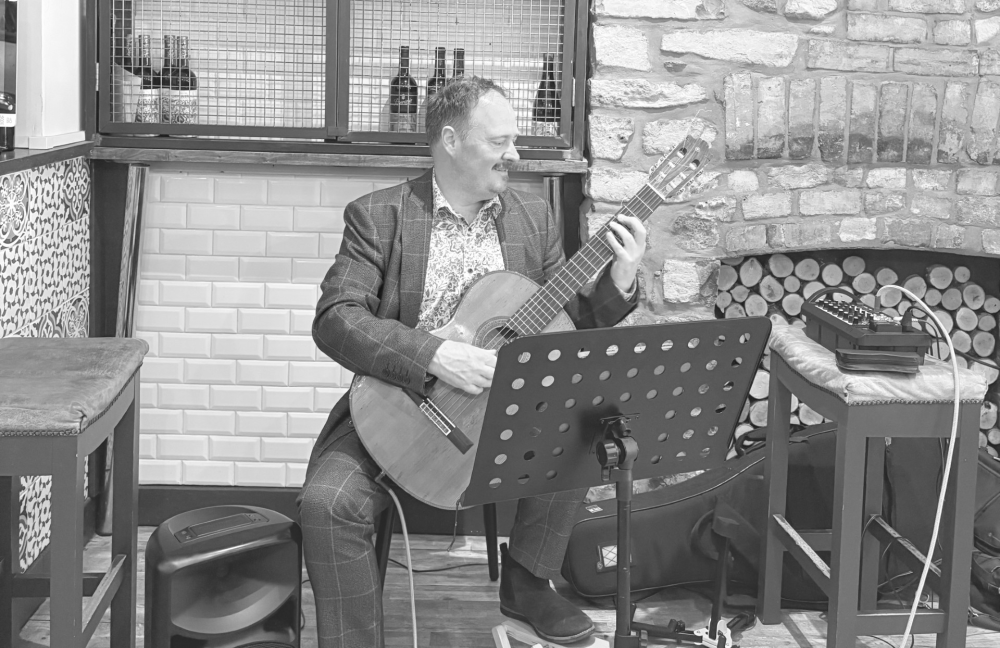 Live Music by The Lily Pond: Andy Mulligan Classical Guitar