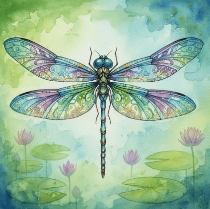 Dragonfly Watercolour Children's Art Workshop with Dawn Crothers