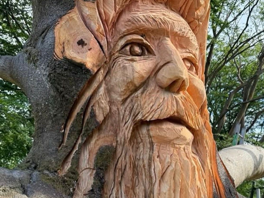 Live Chainsaw Wood Carving