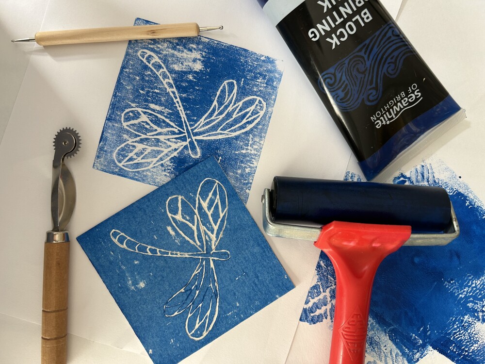 Paint & Print Dragonfly Art Workshop